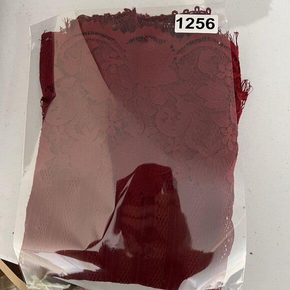 Ultra Pink Womens M Floral Lace Long Sleeve Blouse Red Feminine Top Cottagecore - Picture 16 of 16